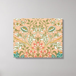 William Morris Hyazinthen-Muster Staubrose Leinwanddruck