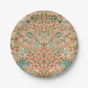 William Morris Hyazinthen-Muster Staubrose Pappteller