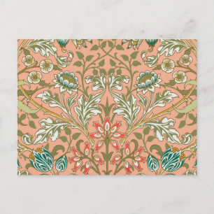 William Morris Hyazinthen-Muster Staubrose Postkarte