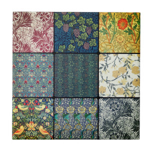 William * Morris II Art Nouveau Collage Fliese