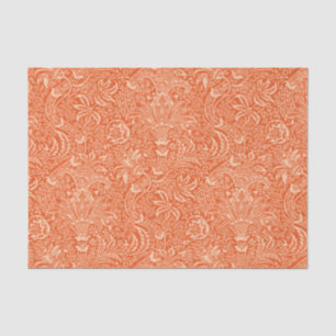 William Morris-Inder, korallenrote Orange und Seidenpapier