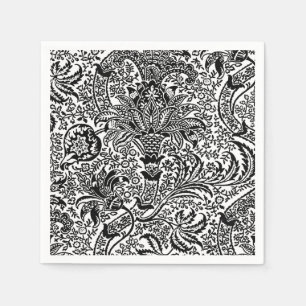 William Morris-Inder, Schwarzweiss Serviette