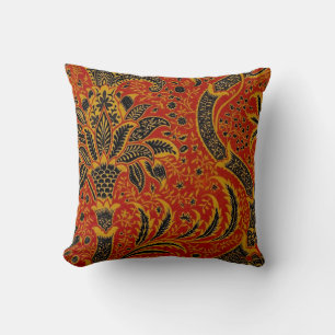 William Morris India Red Floral Kissen
