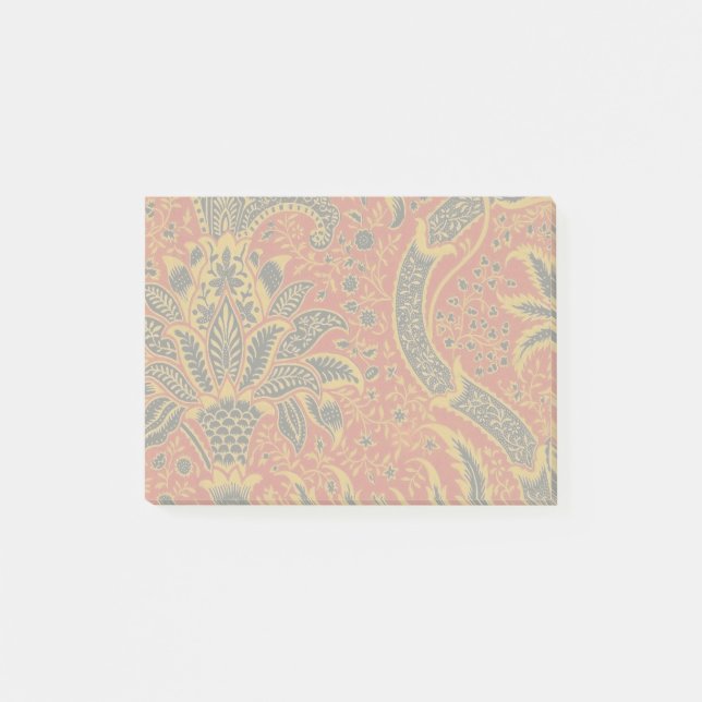 William Morris India Red Floral Post-it Klebezettel (Vorderseite)