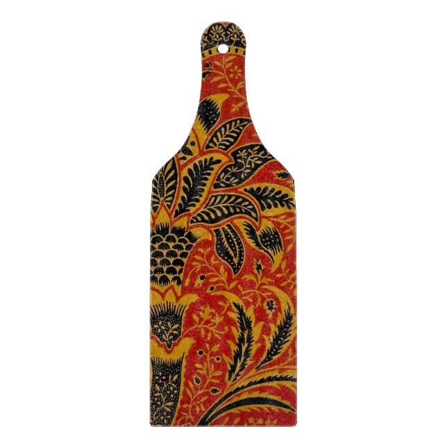 William Morris India Red Floral Schneidebrett (Vorderseite)
