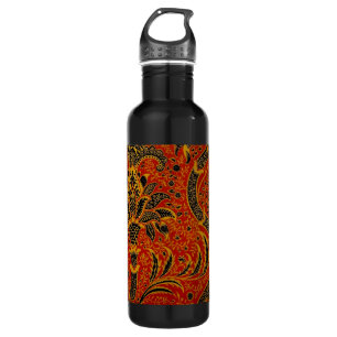 William Morris India Red Floral Trinkflasche