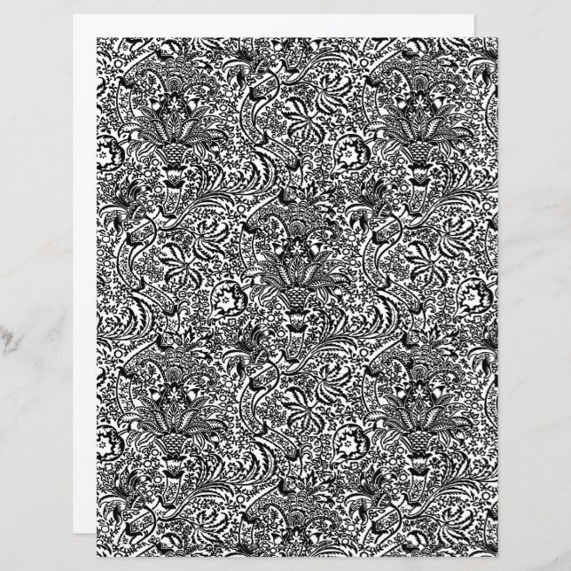 William Morris Indian, Black and White (Vorne/Hinten)