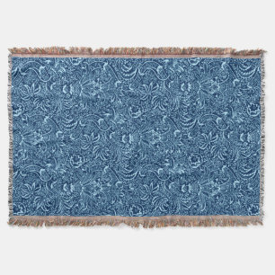 William Morris Indian, dunkles Indigo und Himmelbl Decke