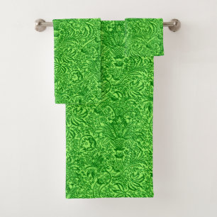 William Morris Indian, Limon und Emerald Green Badhandtuch Set