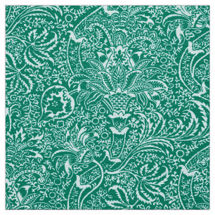 William Morris Indian, Türkis und Light Aqua Stoff