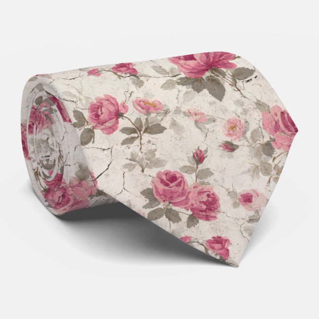 William Morris Inspirationsmuster Krawatte (Gerollt)
