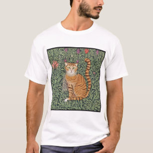 William Morris Inspiriert Katze 1 T-Shirt