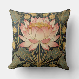 William Morris Inspiriert Lotus Blume Throw Pillow Kissen