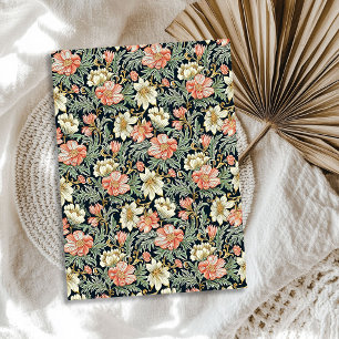 William Morris inspiriert Pfirsichcreme Blume Salb Seidenpapier
