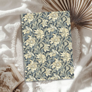 William Morris inspiriert Sahne Elfenbein, staubgr Seidenpapier