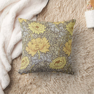 William Morris Inspiriert Yellow Botanical Kissen