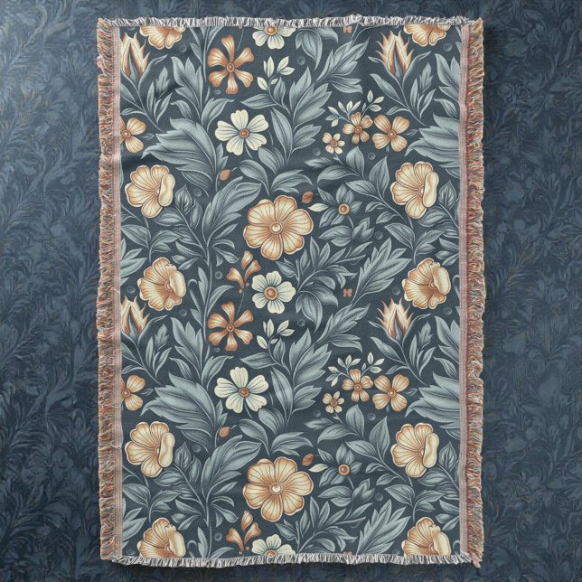 William Morris inspirierter botanischer Stil Muste Decke (Von Creator hochgeladen)