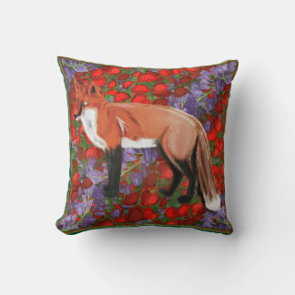 William Morris inspirierter Fuchs Kissen