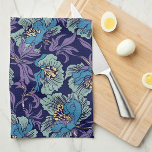 William Morris-inspiriertes florales Vintage-Desig Geschirrtuch