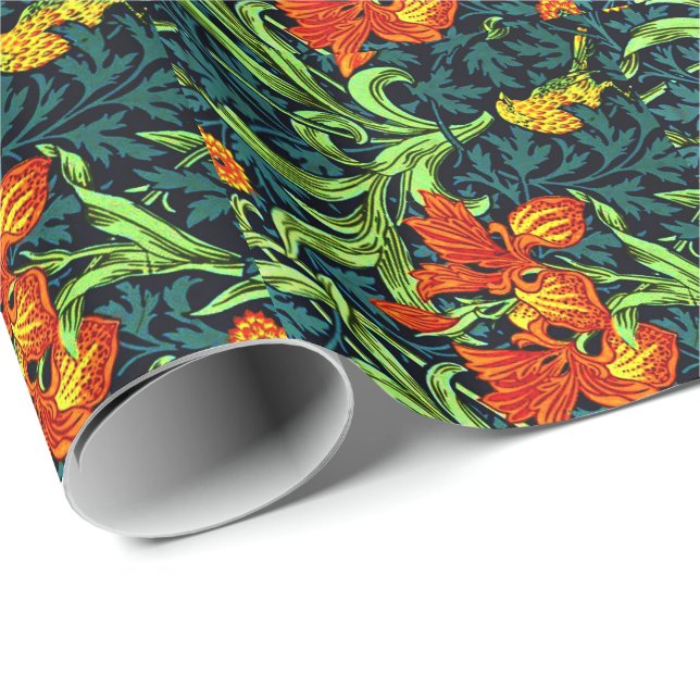 William Morris - Iris Geschenkpapier (Rolleneckpunkt)