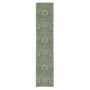 William Morris Ispahan Teal Grün Floral Art Kurzer Tischläufer