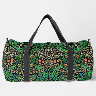William Morris Jacobobobohne, floral, schwarzer Hi Duffle Bag