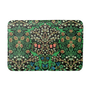 William Morris, Jacobobohne, Flora, schwarzer Hint Badematte