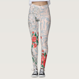 WILLIAM MORRIS JAPANESE PRINT PARROT LEGGINGS