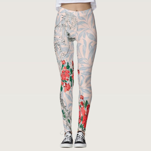 WILLIAM MORRIS JAPANESE PRINT PARROT LEGGINGS (Vorderseite)