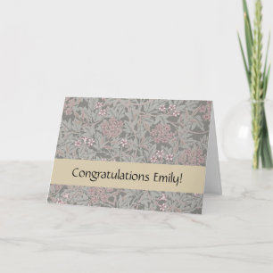 William Morris Jasmin-Blumenmuster Karte