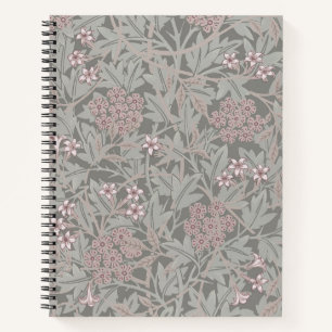 William Morris Jasmin-Blumenmuster Notizbuch