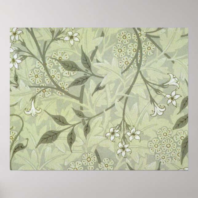 William Morris Jasmin Botanical Vintage Antik Poster (Vorne)