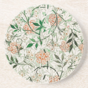 William Morris Jasmin-Garten-Blumen-Klassiker Getränkeuntersetzer