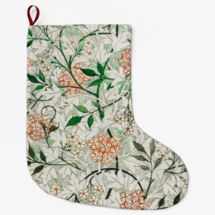 William Morris Jasmin-Garten-Blumen-Klassiker Großer Weihnachtsstrumpf