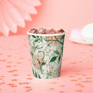 William Morris Jasmin-Garten-Blumen-Klassiker Pappbecher