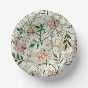 William Morris Jasmin-Garten-Blumen-Klassiker Pappteller