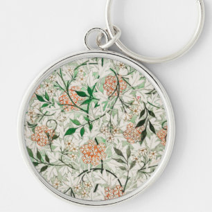 William Morris Jasmin-Garten-Blumen-Klassiker Schlüsselanhänger