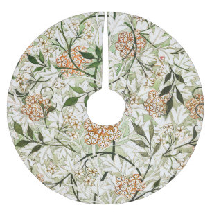 William Morris Jasminblüten-Gartengestaltung Polyester Weihnachtsbaumdecke