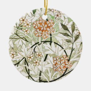 William Morris Jasmine Blossom Garden Design Keramik Ornament
