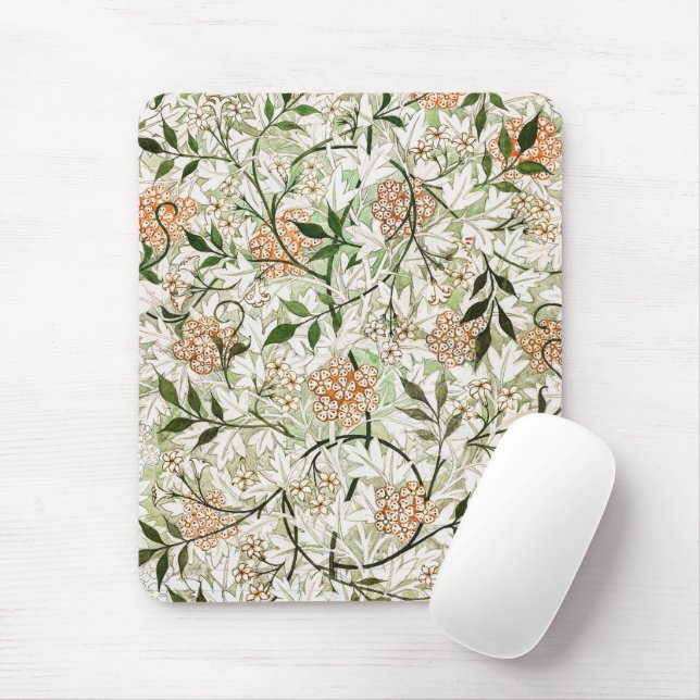 William Morris Jasmine Blossom Garden Design Mousepad (Mit Mouse)