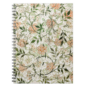 William Morris Jasmine Blossom Garden Design Notizblock