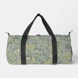 William Morris Jasmine Blue Green Botanic Art Duffle Bag