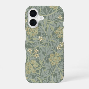 William Morris Jasmine Blue Green Botanic Art iPhone 16 Hülle