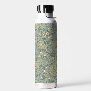 William Morris Jasmine Blue Green Botanic Art Trinkflasche