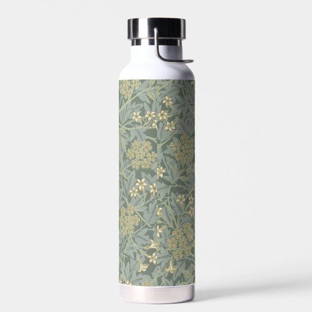 William Morris Jasmine Blue Green Botanic Art Trinkflasche (Links)
