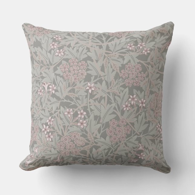 William Morris Jasmine Blume Pattern Kissen (Vorderseite)
