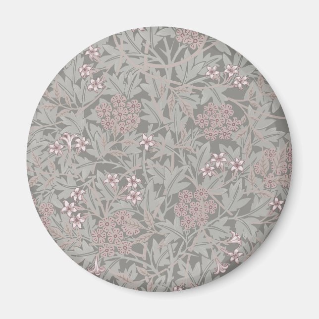 William Morris Jasmine Blume Pattern Magnet (Vorne)
