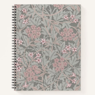 William Morris Jasmine Blume Pattern Notizbuch