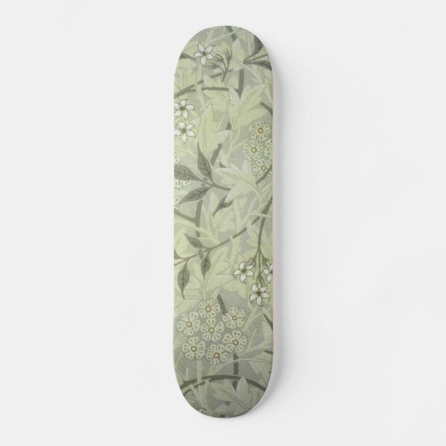 William Morris Jasmine Blume Wallpaper Art Skateboard (Vorderseite)