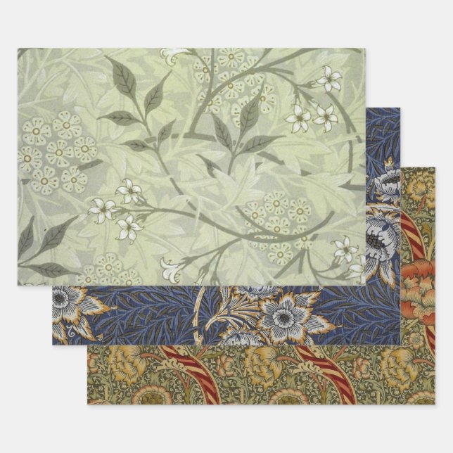 William Morris Jasmine Botanical Geschenkpapier Set (Set)